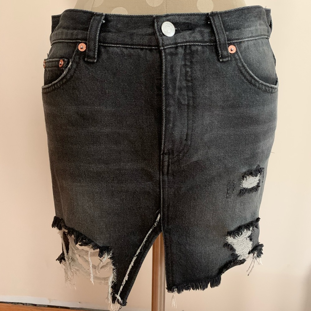 NWOT free people denim skirt size 24